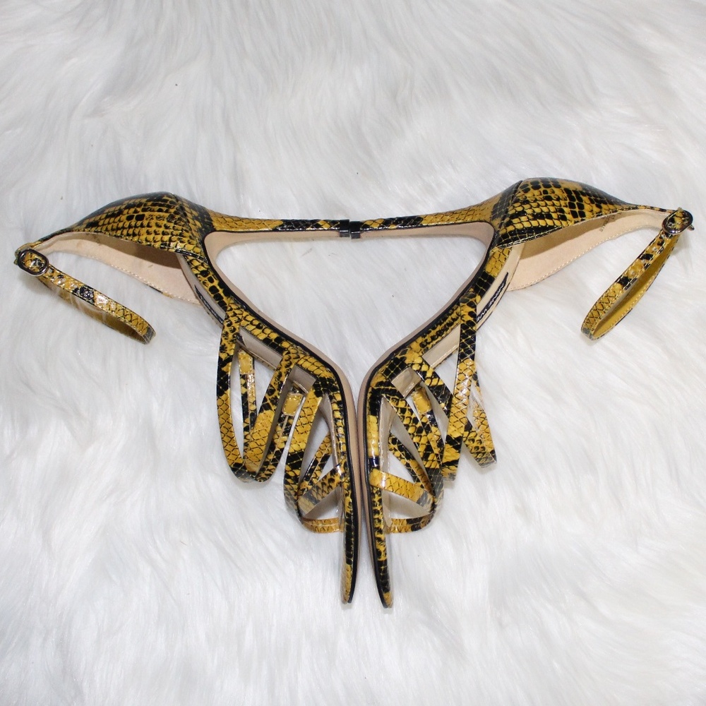 Nine West, Snakeskin print Strappy Heels - Picture 5 of 12